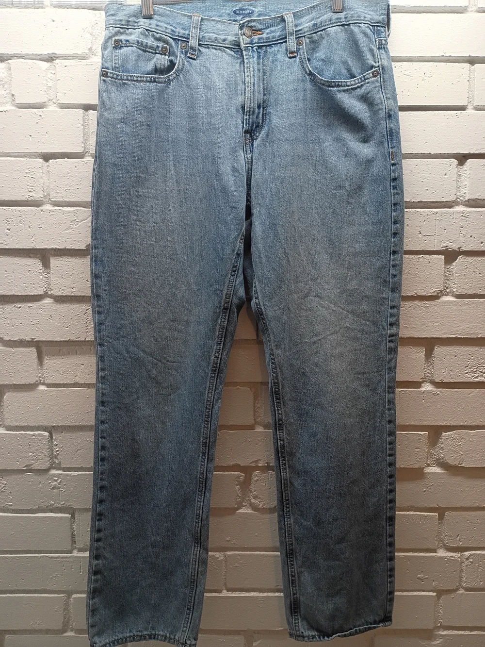 Old Navy Men's Light Blue Straight Jeans 34x32